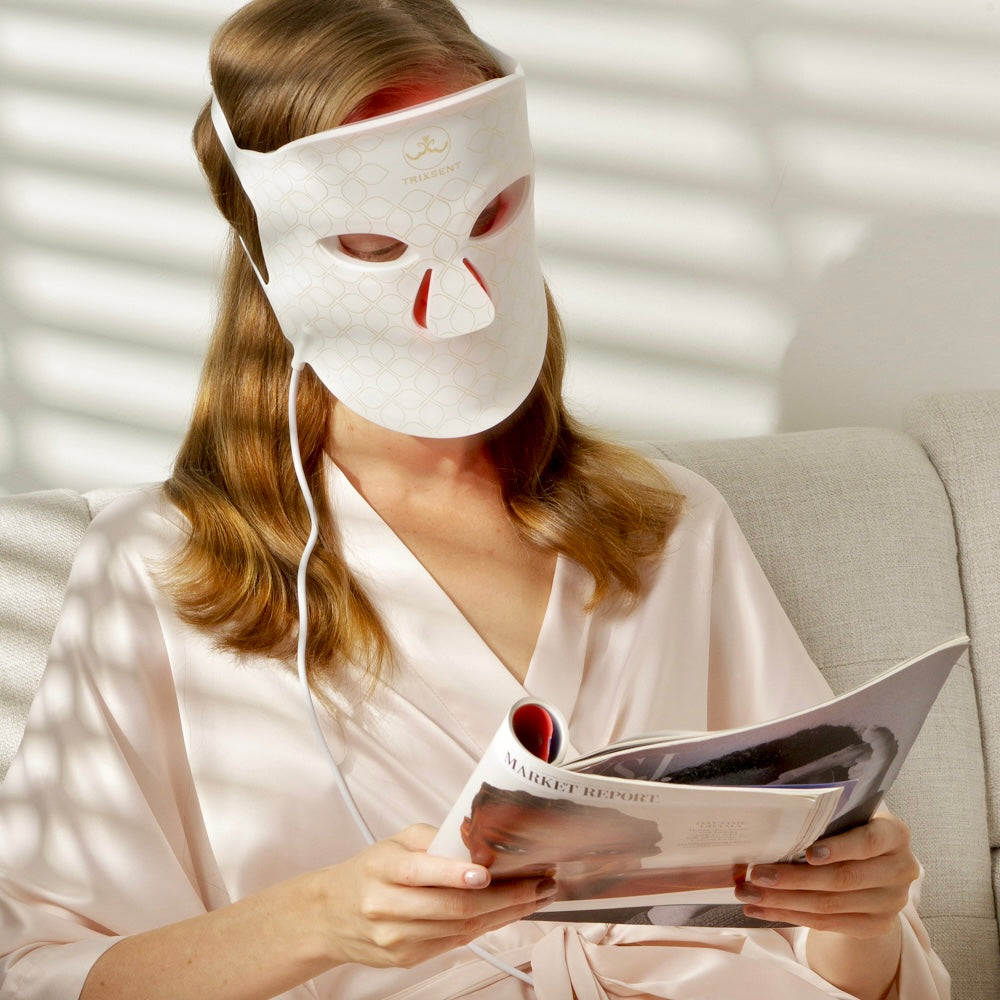 Trixsent LED Lights Facial Therapy – Speedy Collagen Booster Mask